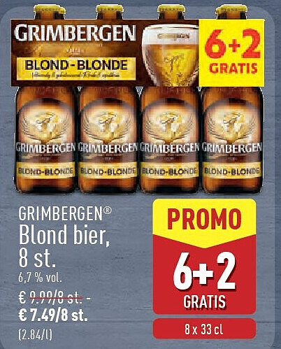 Blond bier, 8st.