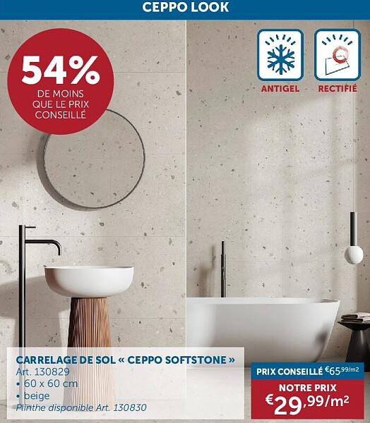 CARRELAGE DE SOL « CEPPO SOFTSTONE »