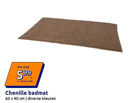 Chenille badmat