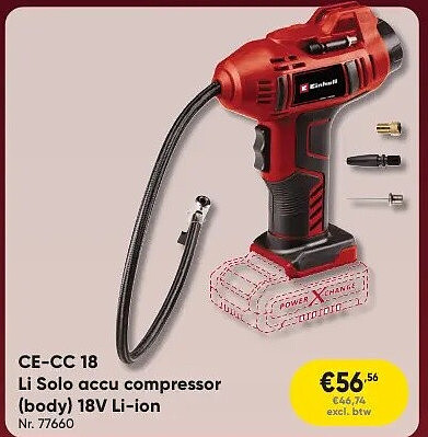 CE-CC 18 Li Solo accu compressor (body) 18V Li-ion Nr. 77660
