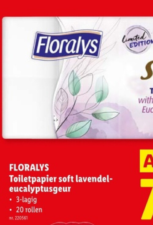 Toiletpapier soft lavendeleucalyptusgeur