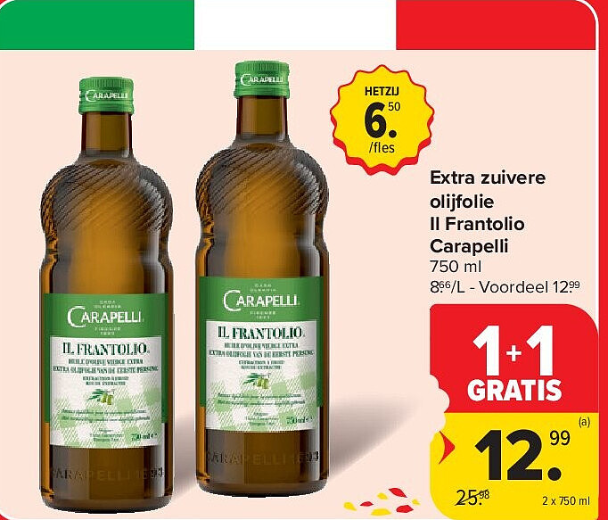 Extra zuivere olijfolie Il Frantolio Carapelli