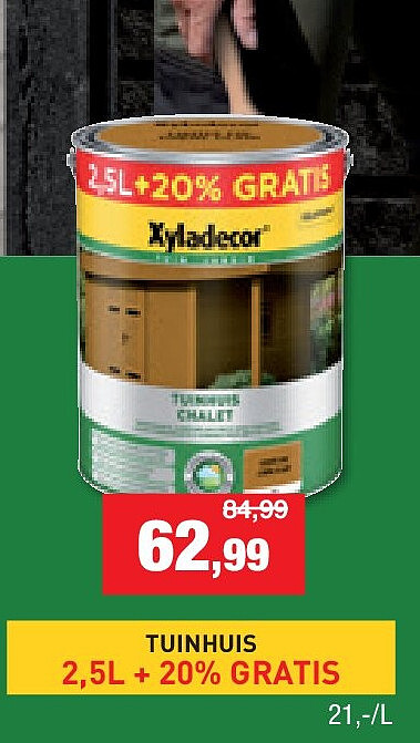 TUINHUIS 2,5L + 20% GRATIS