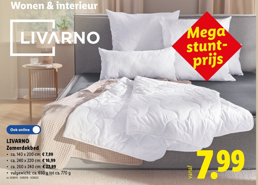 Zomerdekbed