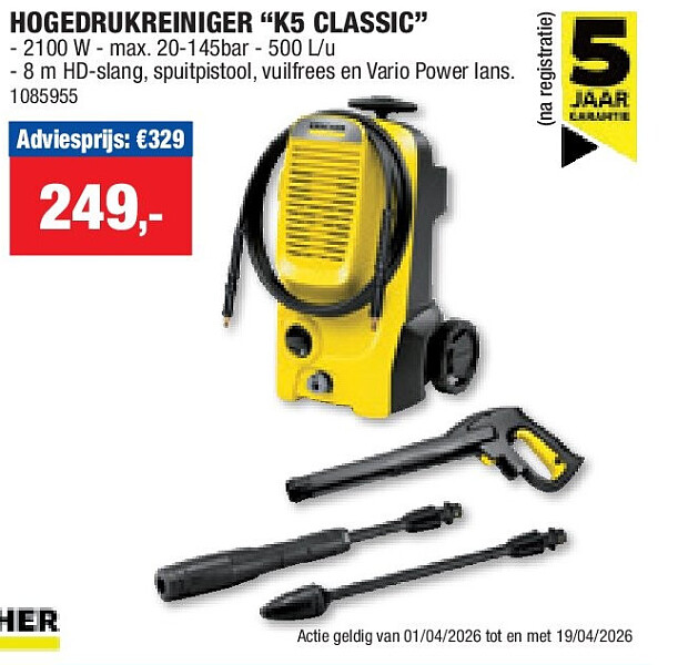 HOGEDRUKREINIGER “K5 CLASSIC”