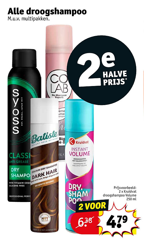 Alle droogshampoo
