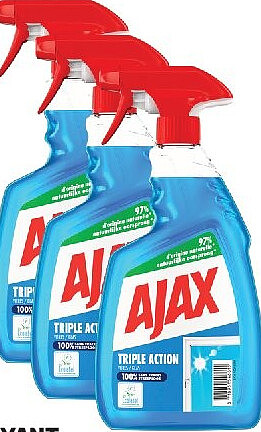 Spray nettoyant vitre triple action Ajax 750 ml