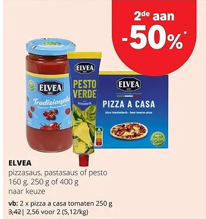 ELVEA pizza a casa tomaten 250 g