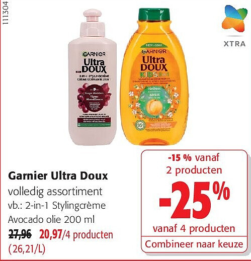 Garnier Ultra Doux 2-in-1 Stylingcrème Avocado olie 200 ml