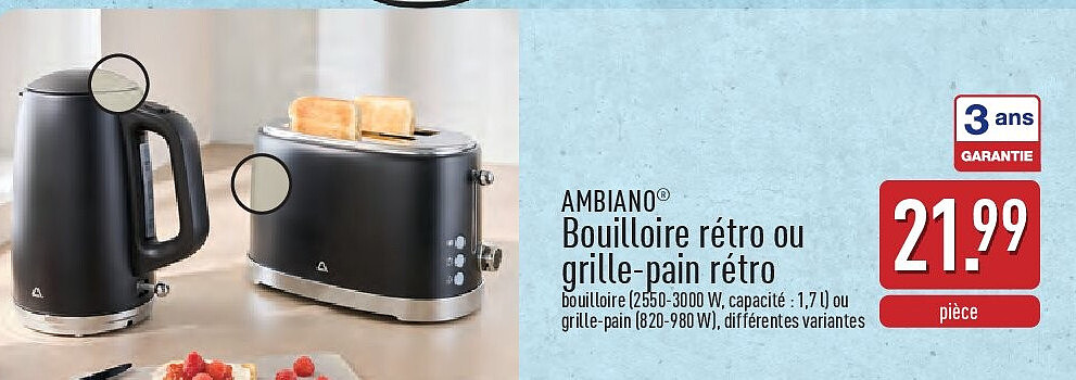 Bouilloire rétro ou grille-pain rétro
