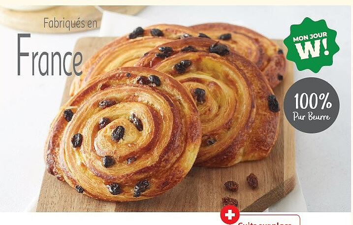 Pains aux raisins pur beurre