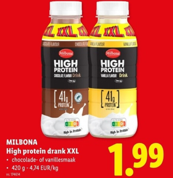 High protein drank XXL