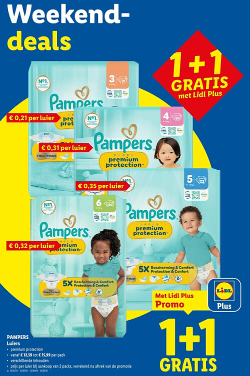 PAMPERS Luiers