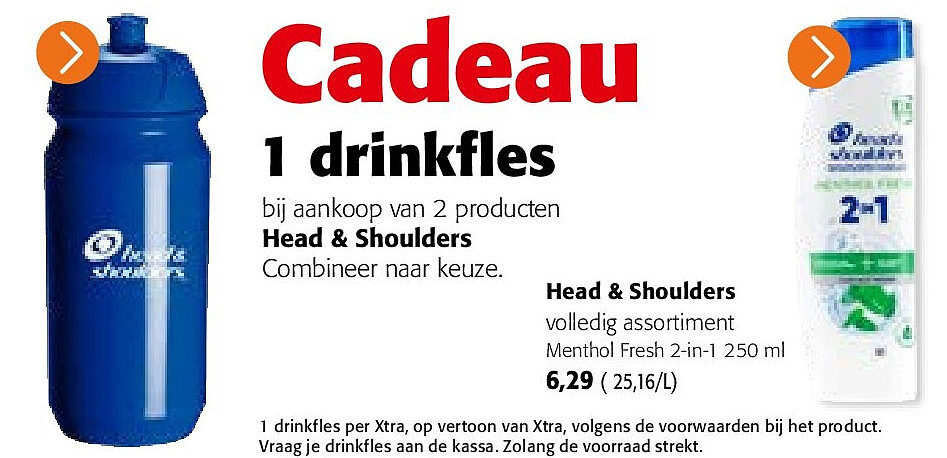 Head & Shoulders volledig assortiment Menthol Fresh 2-in-1 250 ml