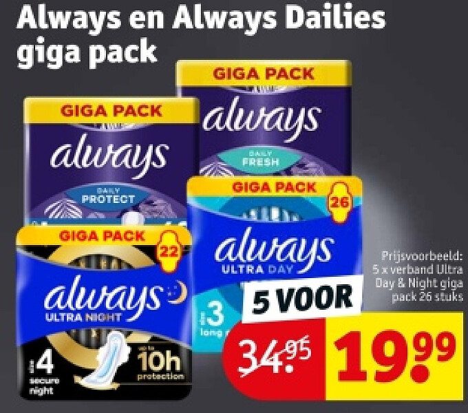 Always en Always Dailies giga pack