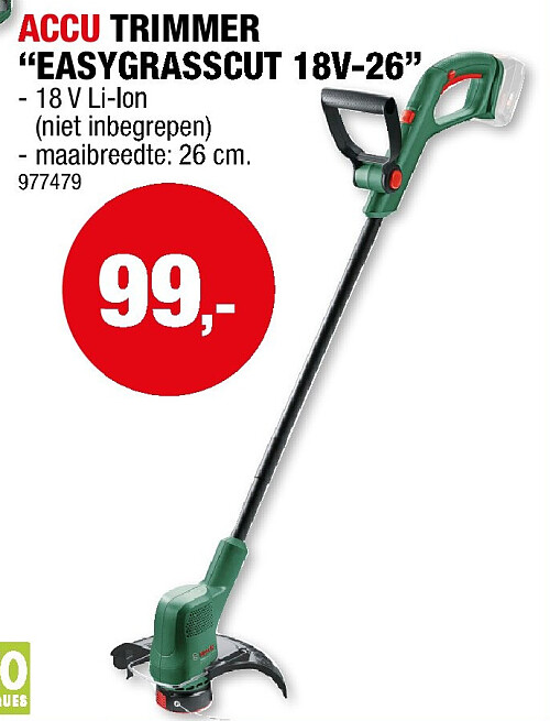 ACCU TRIMMER “EASYGRASSCUT 18V-26”