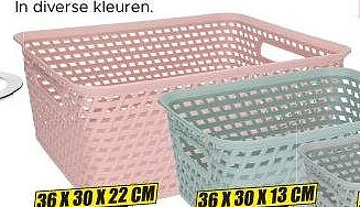 Curver opbergmand 36 x 30 x 22 cm