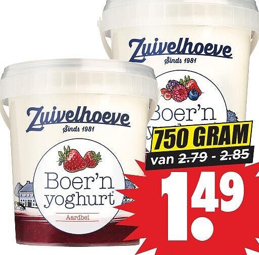 Zuivelhoeve Boer’n yoghurt