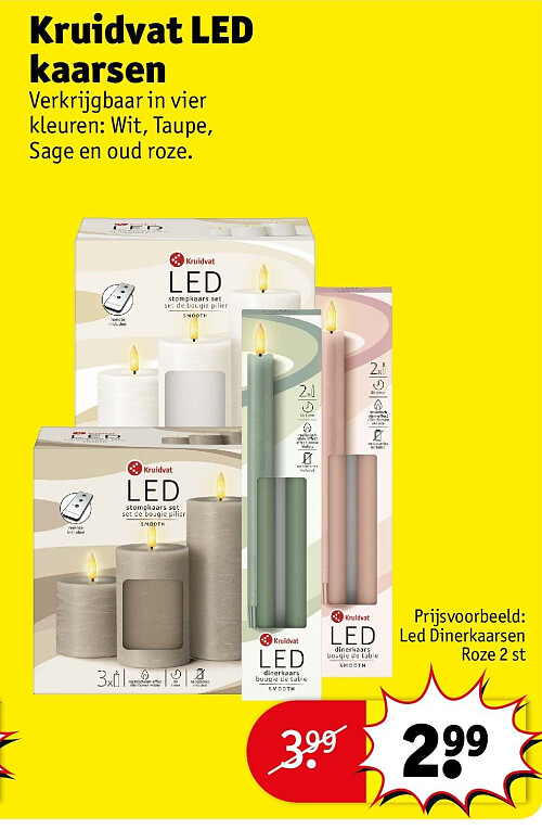 Kruidvat LED kaarsen