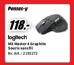 MX Master 4 Graphite Souris sans fil