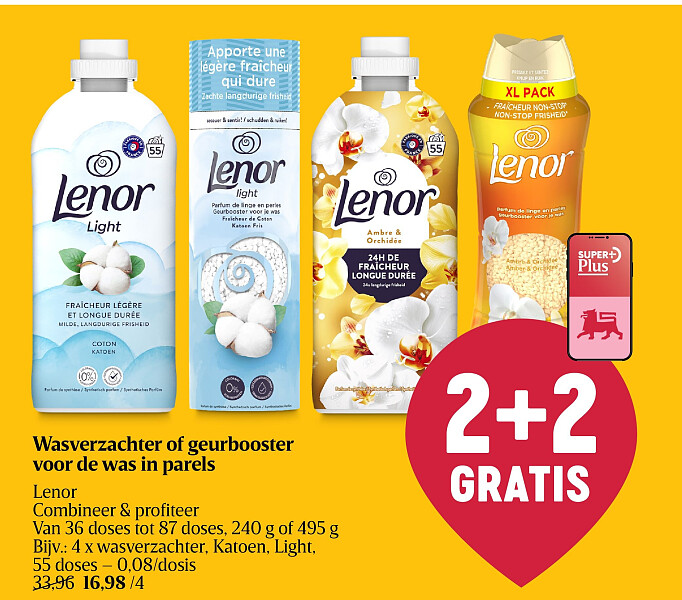 Wasverzachter of geurbooster voor de was in parels