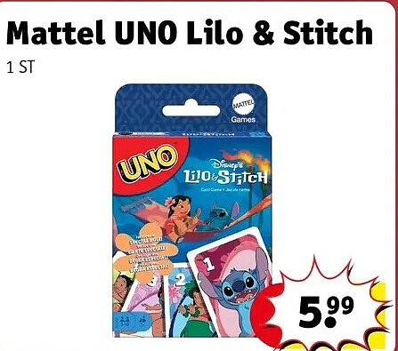 Mattel UNO Lilo & Stitch