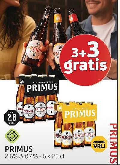 Primus 2,6% & 0,4% - 6 x 25 cl