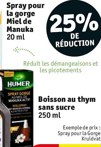Spray pour la gorge Miel de Manuka 20 ml