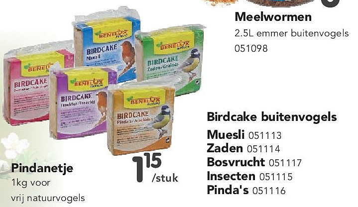Birdcake buitenvogels Muesli