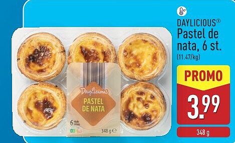 Pastel de nata, 6st.