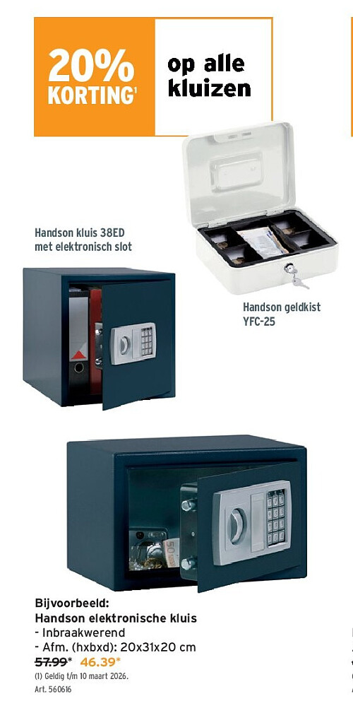 Handson elektronische kluis