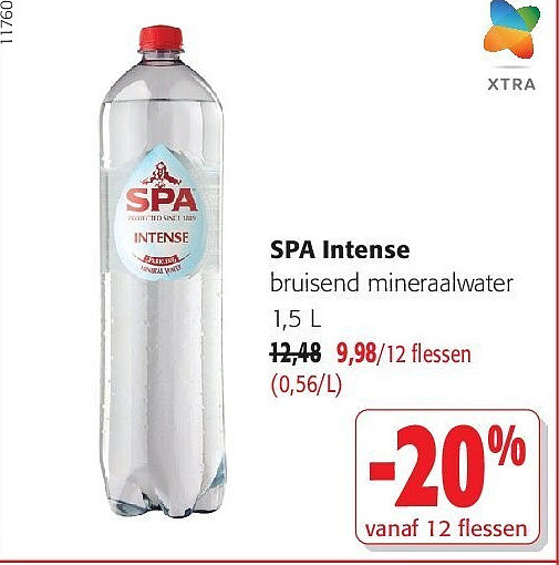 SPA Intense bruisend mineraalwater 1,5 L