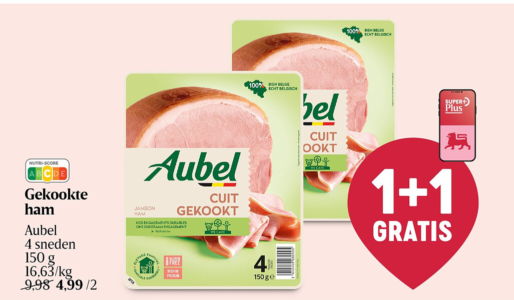 Gekookte ham