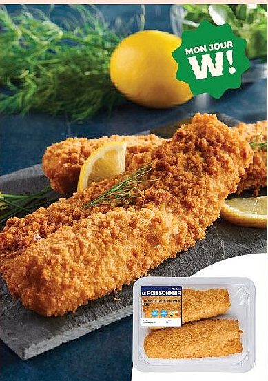2 filets de colin d'Alaska panés