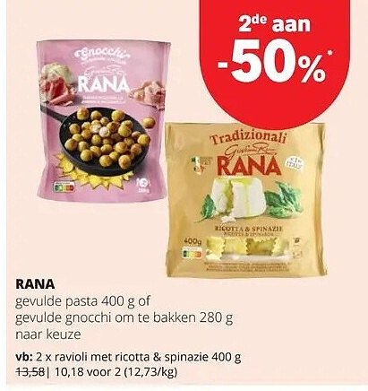 RANA ravioli met ricotta & spinazie 400 g
