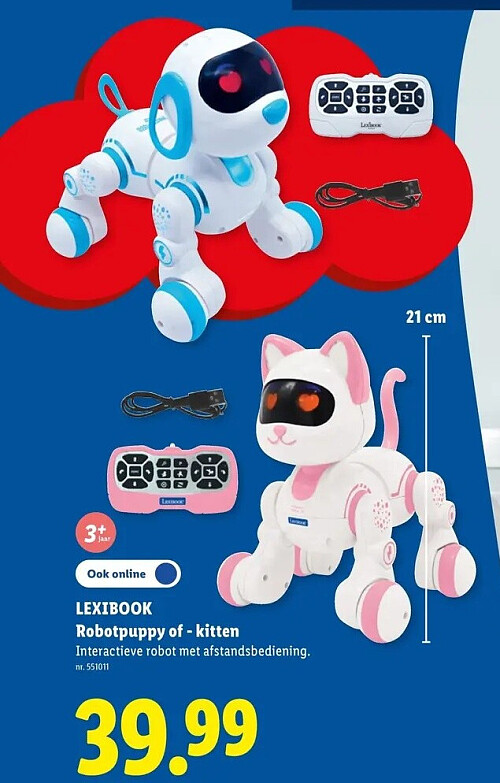 LEXIBOOK Robotpuppy of - kitten
