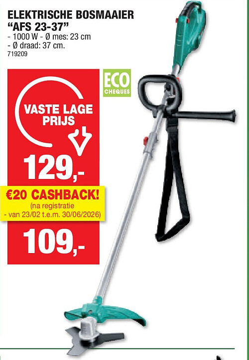 ELEKTRISCHE BOSMAAIER “AFS 23-37”