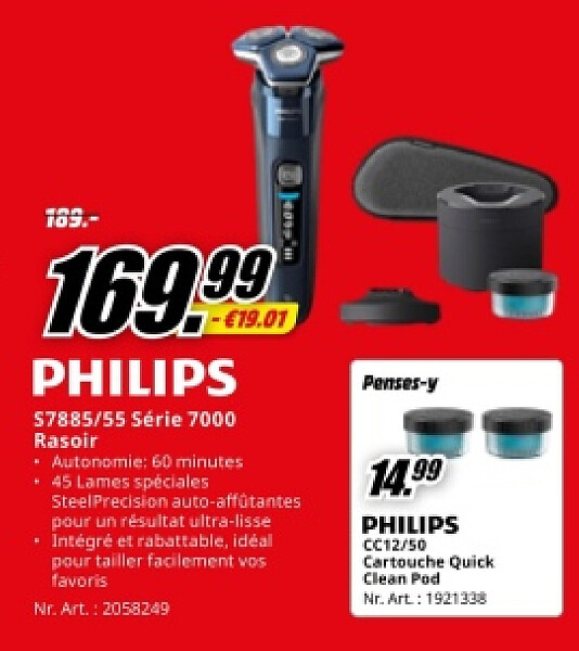 PHILIPS S7885/55 Série 7000 Rasoir