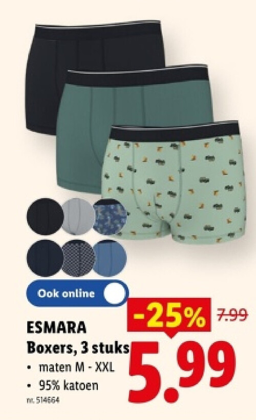 Boxers, 3 stuks
