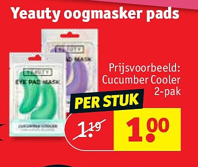 Yeauty oogmasker pads