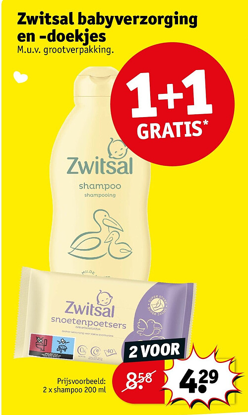 Zwitsal babyverzorging en -doekjes