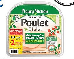 Blanc de poulet halal Fleury Michon