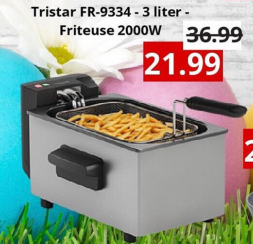 Tristar FR-9334 - 3 liter - Friteuse 2000W