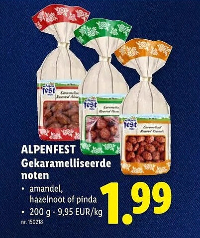 Gekaramelliseerde noten