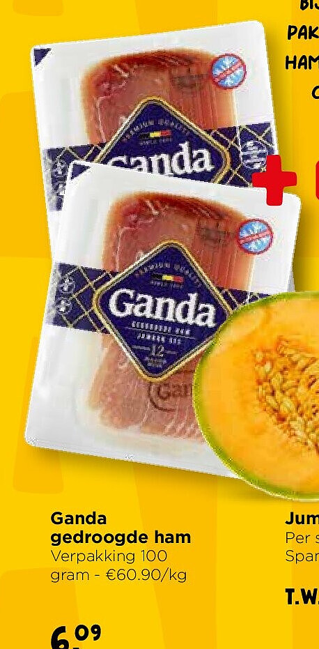 Ganda gedroogde ham