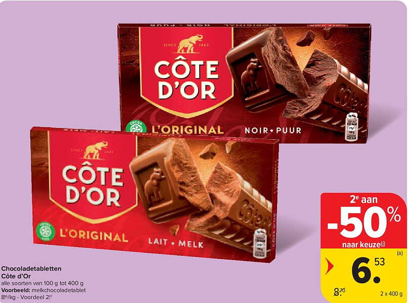 Chocoladetabletten Côte d’Or