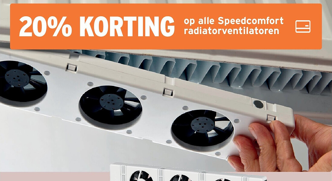 Speedcomfort mono radiatorventilator