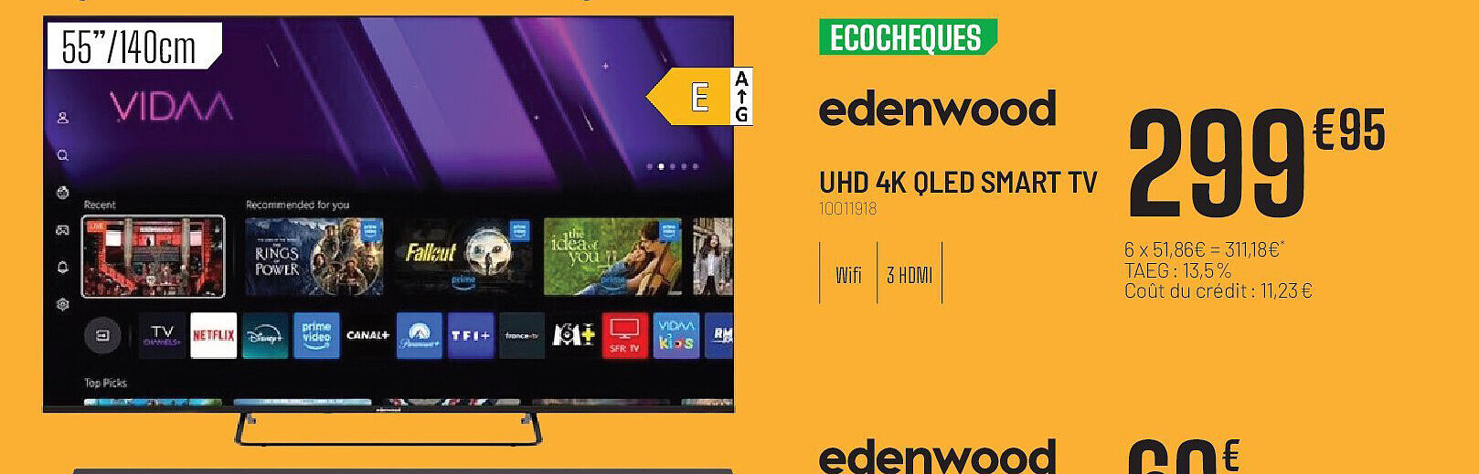 Edenwood UHD 4K QLED SMART TV