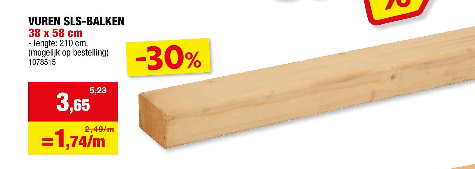 VUREN SLS-BALKEN 38 x 58 cm