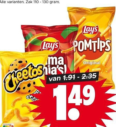 Cheetos, Pomtips of Mama Mia's